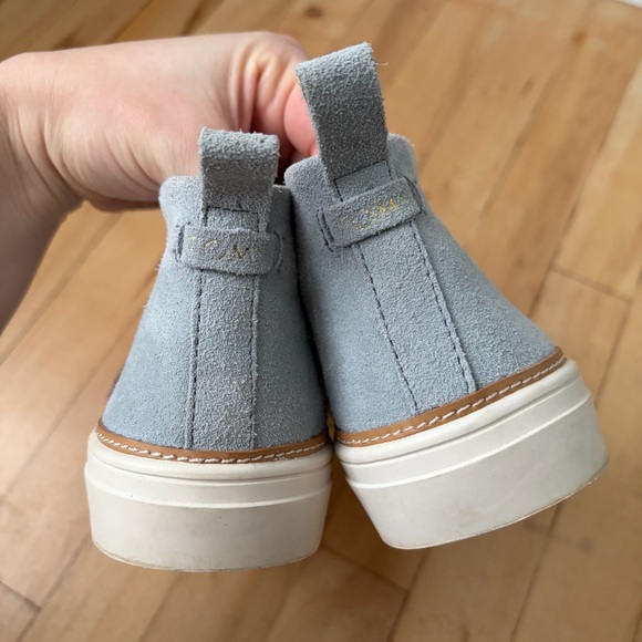 TOM'S Womens Bryce Shoes Stone Grey Suede Size 7.5 Great Condition - Picture 4 of 11